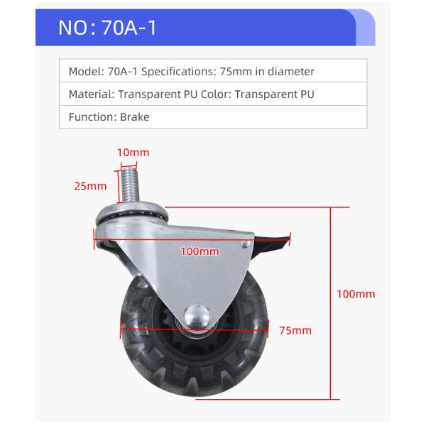 200 кг. Загрузка Металл Черный офисный стул Хаб Замена медицинского универсального колеса
