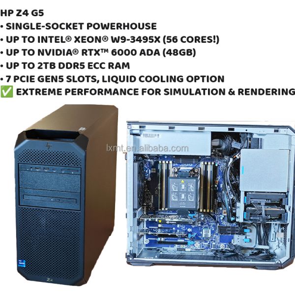 HP Z4 G5 Workstation Desktop PC with 775W Power Supply 16GB RAM and 2TB Hard Drive