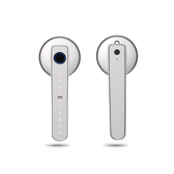 Tuya Smart Lock Fingerprint Password Card Key for Unlock-Durable Aluminum Alloy Auto Lock Door Handle Smart Home Security