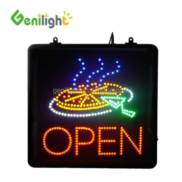 Electronic GLT-LSA5345-007 Color LED Light PIZZA OPEN Display Sign