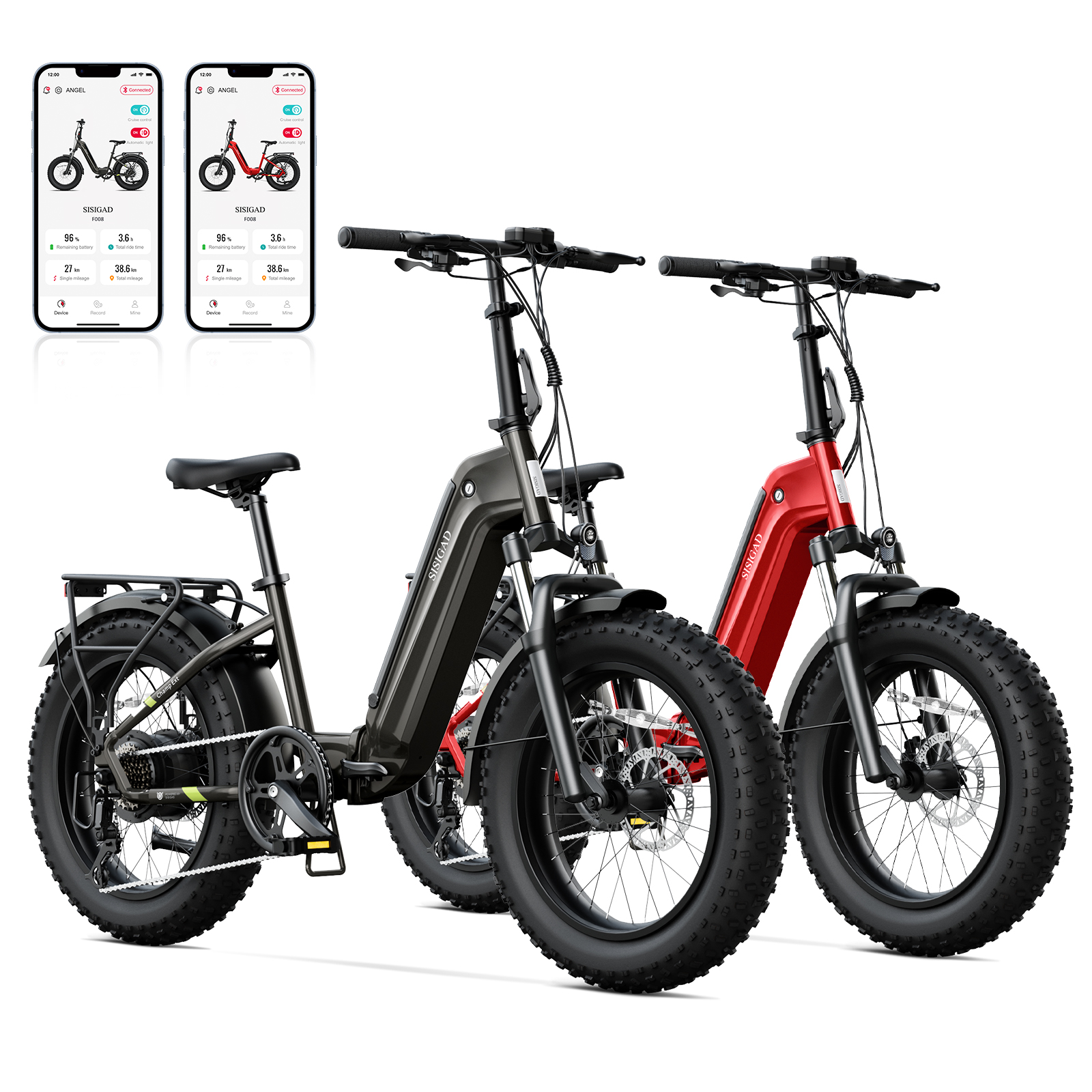 For TST 750w Full Suspension Electric Bicycle 48V 15Ah Integrated Battery All Terrain Fat Tire Folding Ebike