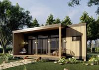 Royaume-Uni Studio de jardin préfabriqué avec cadre en acier léger Cabine Granny Flat Hosue Kits