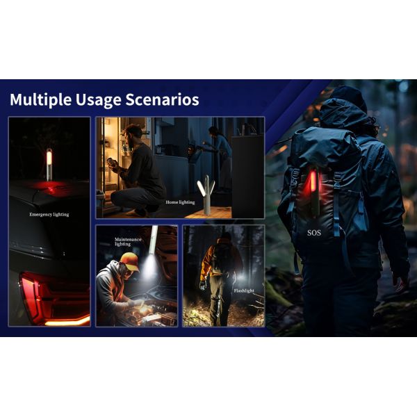 Multi mode Type-C fast charging folding camping light, essential for outdoor lighting