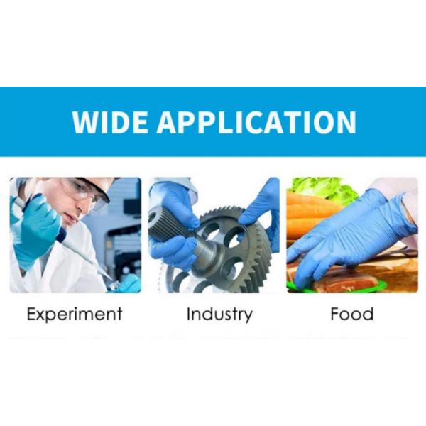 Blue Powder Free Non-Medical Nitrile Gloves With High Quality Disposable NItrile gloves