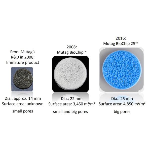 Наноструктура Мутаг Биочип Продвинутое решение для обработки биофильмового реактора мобильной кровати