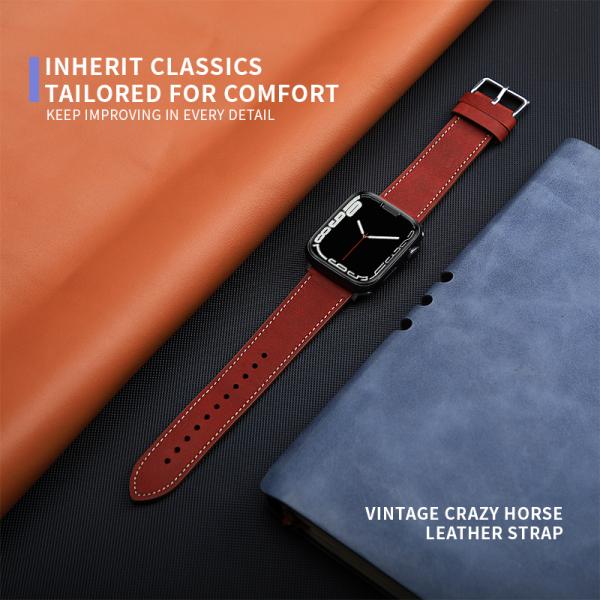 Apple Watch Leather Look Band Bracelet for 38mm 40mm 42mm 44mm Series 7 6 SE 5 4 3 2 1