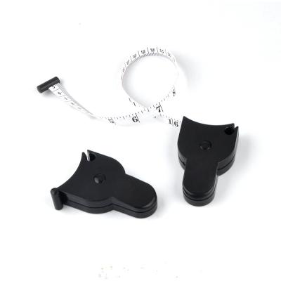 60 Inches Black Retractable Body Tape Measure For Fitness Enthusiasts