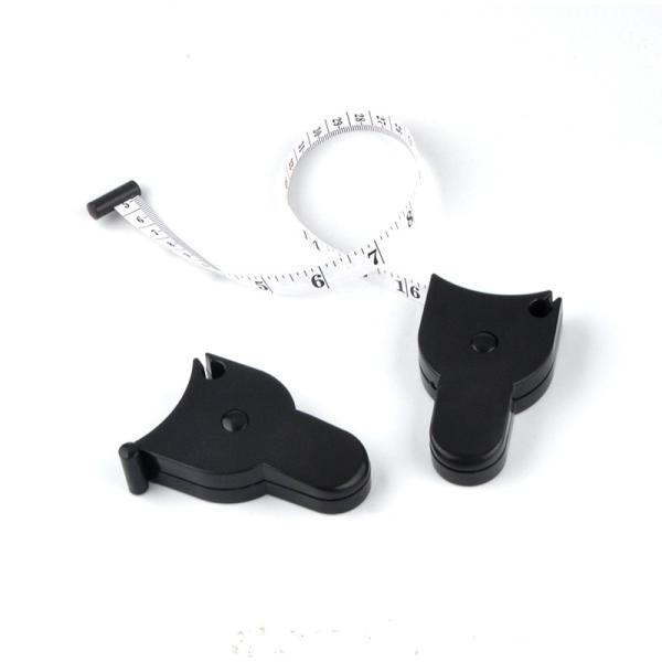 60 pouces de ruban métrique escamotable noir de corps pour des enthousiastes de forme physique