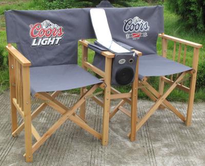 China LFurniture Double Seat Foldable Wooden Chair-5
