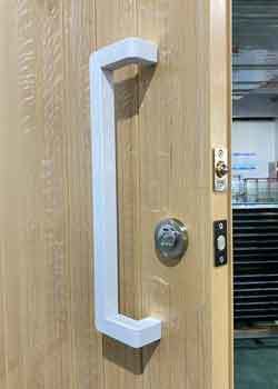 Australian Standard Compliant Aluminum Entry Door with Left Fixed Glass Panel for Natural Light & Privacy