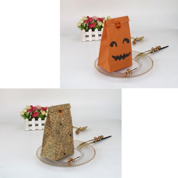 Party Halloween Biodegradable Paper Bakery Bags For Bread 9g/Pcs