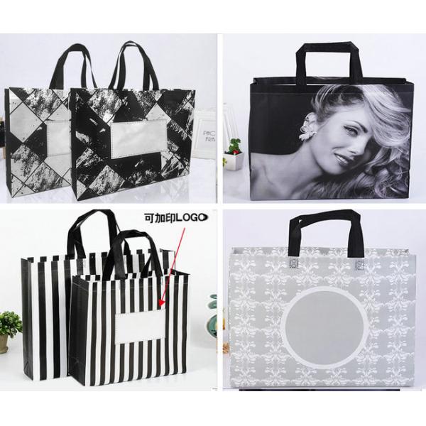 Reusable Laminated Tote Bag , High Grade Non Woven Fabric Shopping Bags