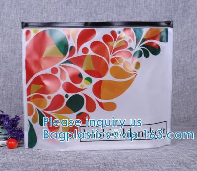 Slider Handle, Portable Travel Luggage Pouch, Clothes Storage Bag, Organizer, Vinyl Storage Bags, Dual Zippers