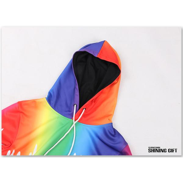 Graffiti Painting Drops Printed Long Sleeve Pockets Slim Pullover Hoodie Sweatshirt