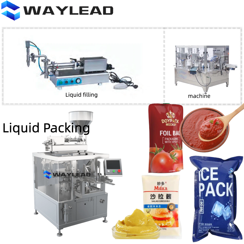 Automatic Doypack Packaging Machine with Stainless Steel 304 Construction, 70 bags/min Speed, and PLC Control for Precise Liquid Filling