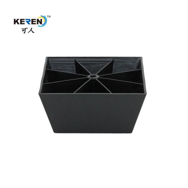 KR-P0113 65mm Height Plastic Furniture Legs Replacement Easy Fitting Reduce Slip
