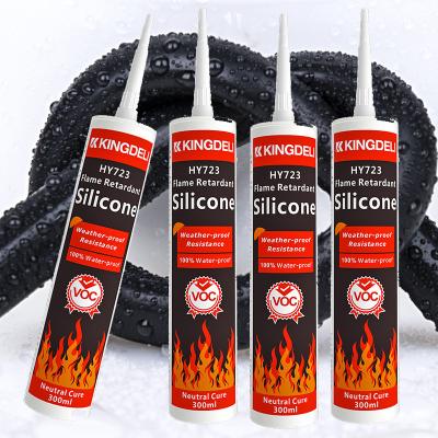 Sealante de silicone neutro e resistente a intempéries de um componente para alumínio de vidro