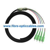 4 cabo de fibra ótica impermeável LSZH SC/APC do núcleo G652