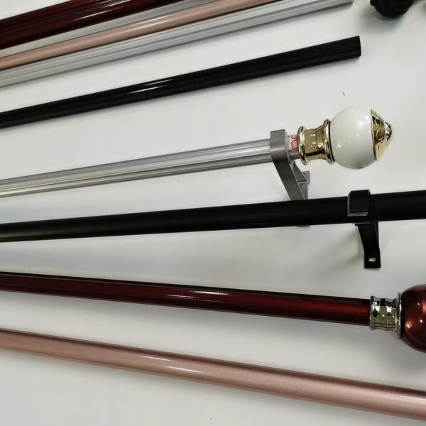 22 Inch Single Track Ceiling Mount Steel Pipe Curtain Rods