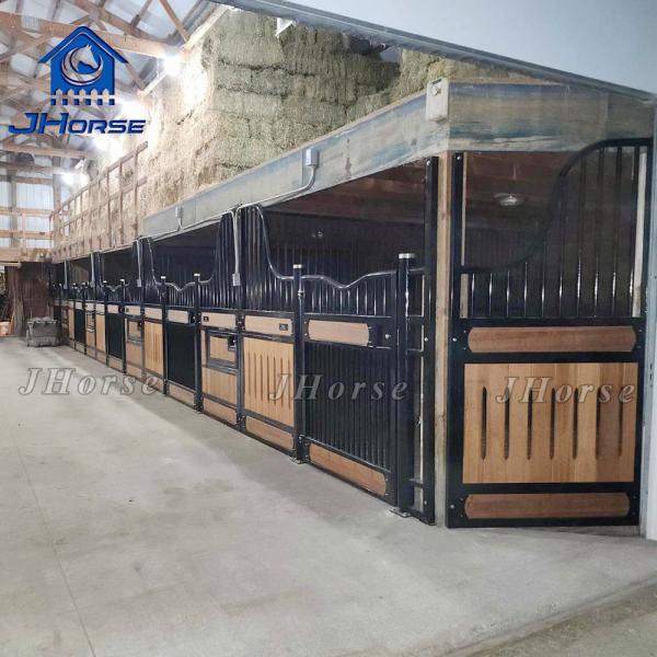 Sliding Door Welded Weave Technique Horse Stall Fronts With Powder Coated Surface Treatment