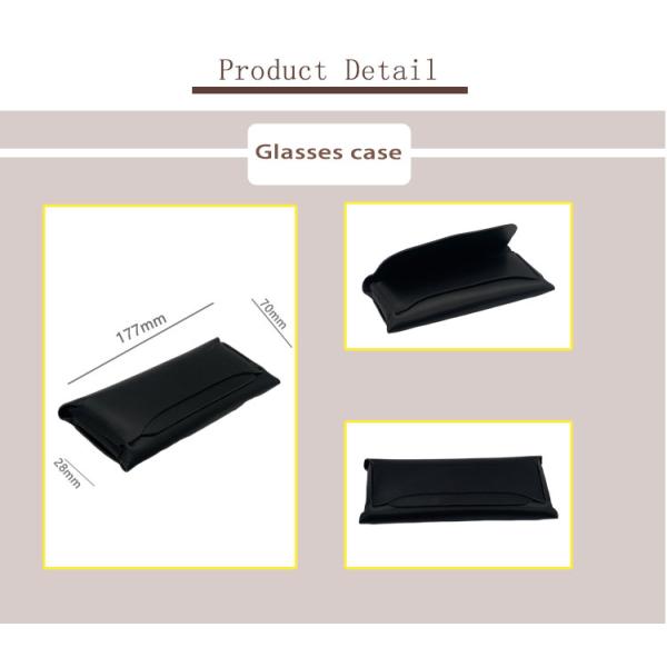 Leatherette Portable REACH Soft Leather Glasses Case Design ODM