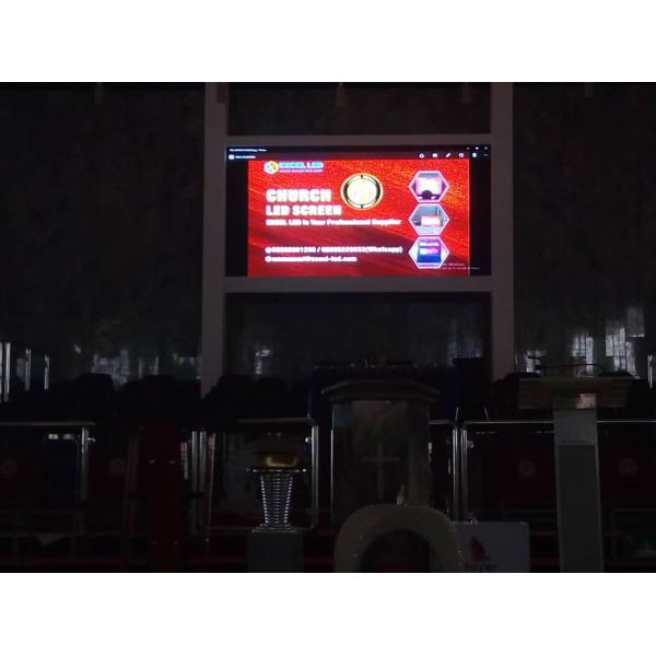 4.81mm Pitch IP40 Fixed LED Board Showrooms Led Curtain Wall Display
