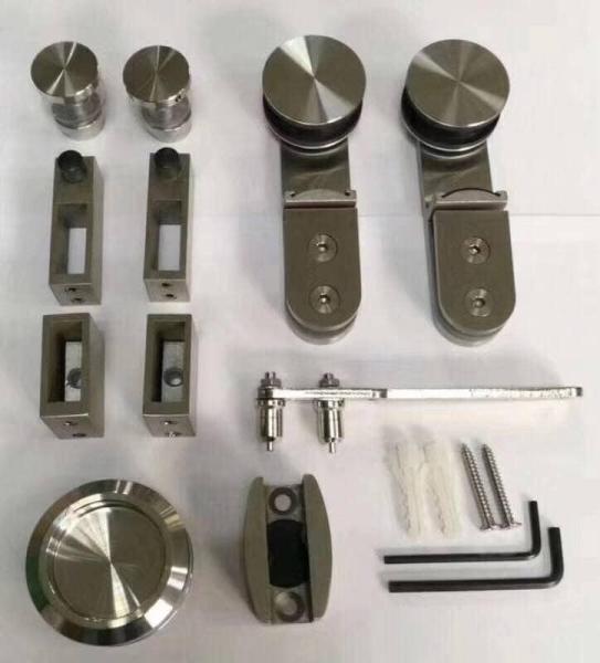 Conjunto de equipamento de deslizamento de tela de vidro funcional de banheiro com quadro de aço inoxidável 304