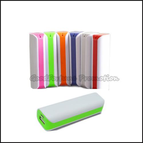 Customed promotional portable Abs coloured Neon Emergency mobile Charger printed logo gift