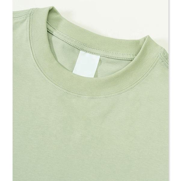 Camisetas em branco de algodão orgânico a granel Moda Streetwear Sorona Tecido Seco rápido Verão Grande gelo fresco