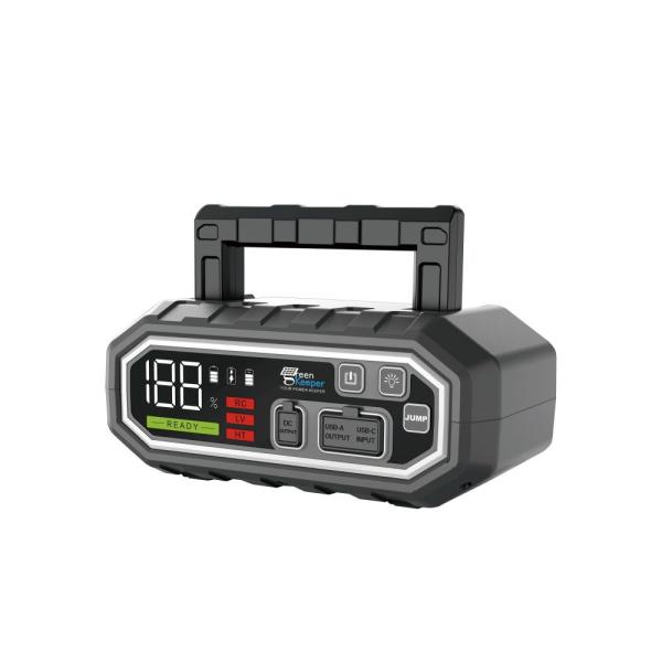 Motorcycle Jump Starter Green Keeper 2024 4000A 24000mAh High Power with Smart Clamps