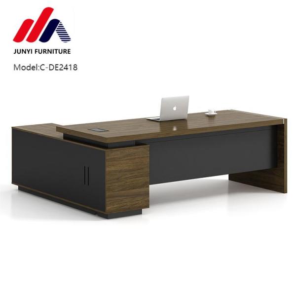 Stylish L-shaped Executive Office Desk for Director and Manager in Modern Design