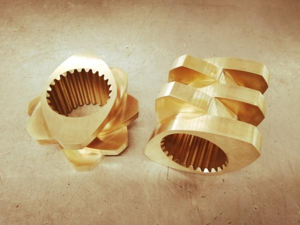 Partes da máquina de extrusão de blocos de kneading Kurimoto Kur400 C22 Material para indústria petroquímica