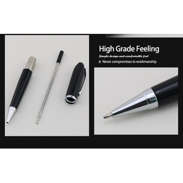 Sleek Metal Ballpoint Pen 1.0mm Classic Office Stationery Business Ball Pen