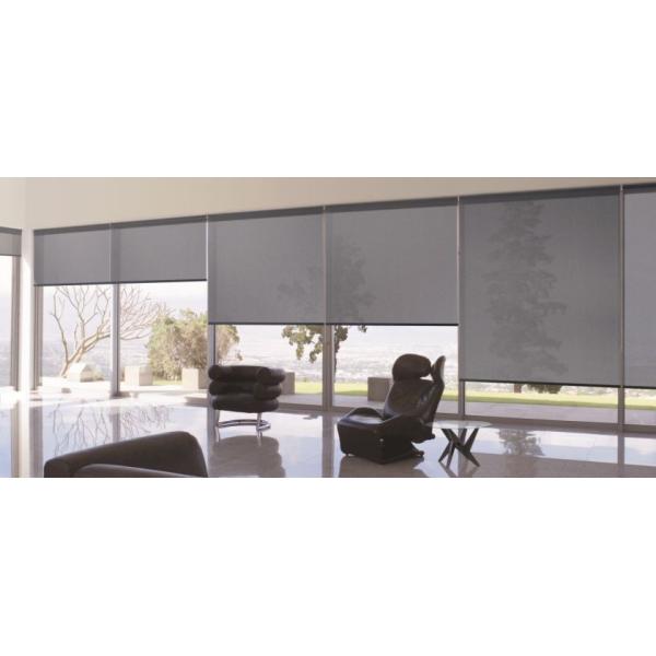 Free Sample 100%  Polyester Translucent Linen Roller Blinds Fabric For Window Decoration