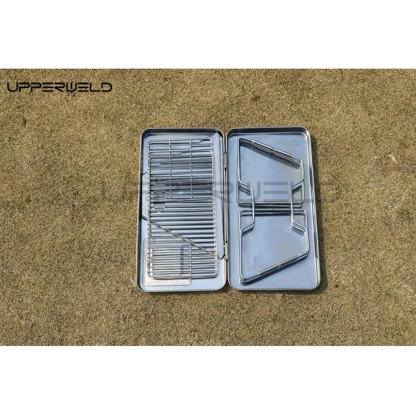 Pequeño patio del patio trasero Fuego Pozo plegable estufa de barbacoa no oxidante 2KG Camping chimenea de carbono