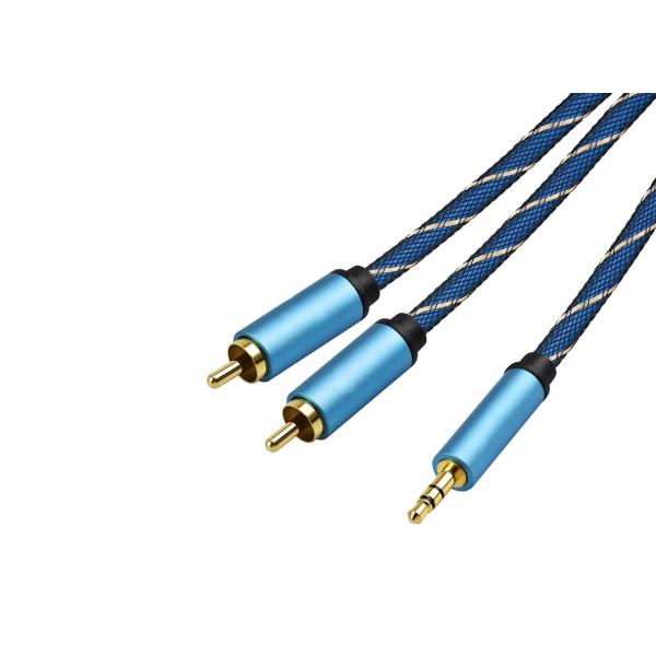 3.5/2 удлинительный кабель RCA покрытый золотом