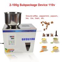 Máquina semiautomática de pesar chá, máquina de enchimento de pó de grãos de café
