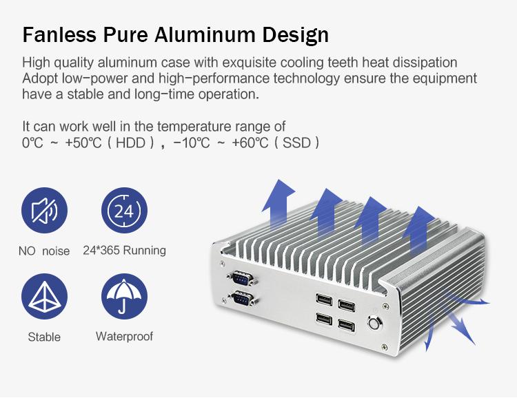 IBOX-101 Plus Промышленный мини ПК с HDMI Mini PCIe/MSATA Поддержка Windows/Liunx