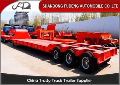 120 / 100 Tons Heavy Equipment Trailers 3 Lines 6 Axles Mechanical Ladder