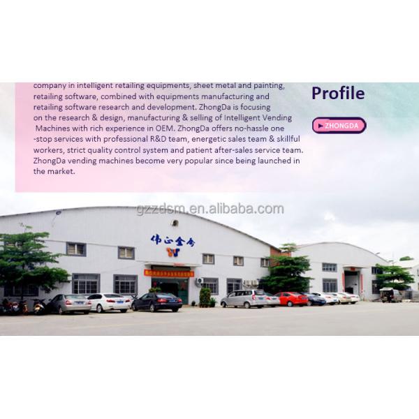 Zhongda Customize Design Vending Machines Makeup Tool Lashes Hair Bundle Vending Machine