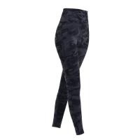 As senhoras de nylon camuflam firmemente calças Eco Grey Camo Yoga Pants Activewear