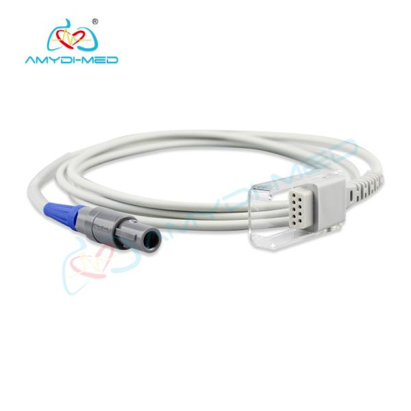 6 Pin Mindray Spo2 Extension Cable 2.4m Cable Length For Patient Monitor