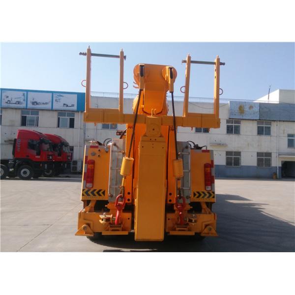 HOWO 12 Wheeler 50 Ton Tow Truck , 360 Degree Rotating Flatbed Tow Truck