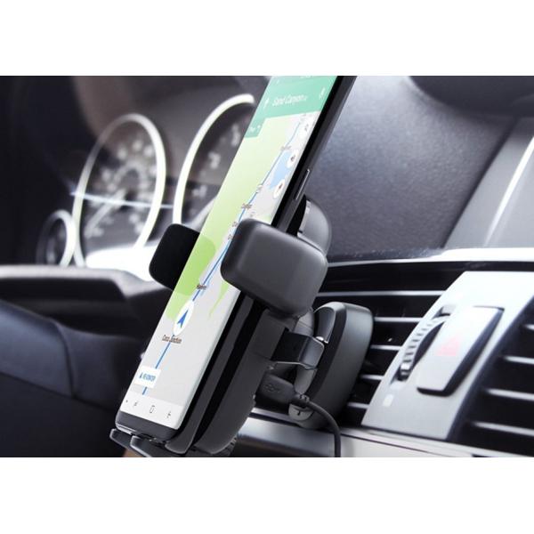 2018 Shenzhen 10W fast charger with holder qi standard usb cell phone wireless car charger for Samsung IPhone