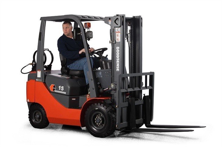 1.5 Ton Hydraulic Diesel LPG Powered Forklift Truck With Optional Lifting Height