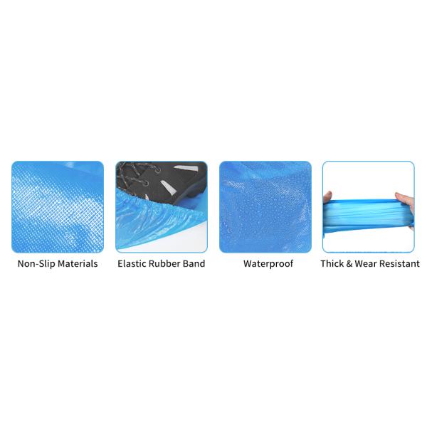 Safety Products, anti-slip, Indoor Disposable, Medical Plastic, Shoe Covers, Waterproof PE CPE Material