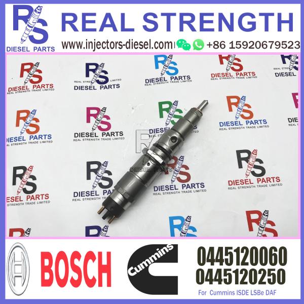 injetor comum 0445120060 do trilho da fonte da fábrica do bocal do injetor de combustível diesel 0445120250 para CUMMINS ISBe DAF6.7D 3.9D 4.5D