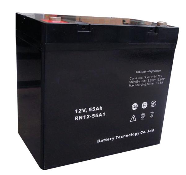 Baterias acidificadas ao chumbo seladas de carregamento 12v 55ah/bateria recarregável de UPS