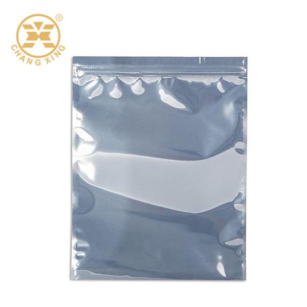 Electronic Transparent Plastic Shielding Zip Lock Metalized Anti Static Bags Bag For Packaging