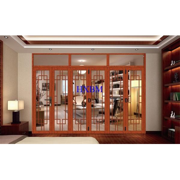 Древесина дверей высокой эффективности деревянная алюминиевая ищет домашнее украшение